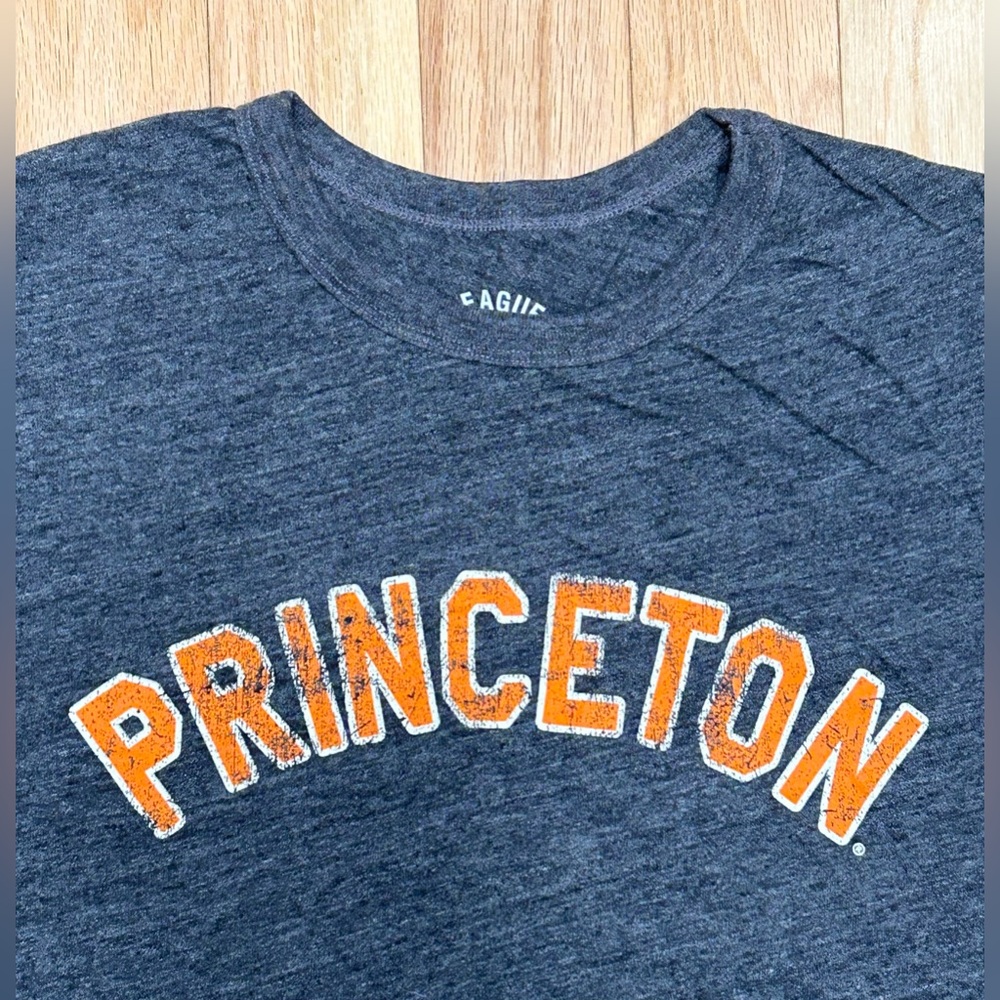 Princeton University XL unisex T-Shirt heather gray and orange!
